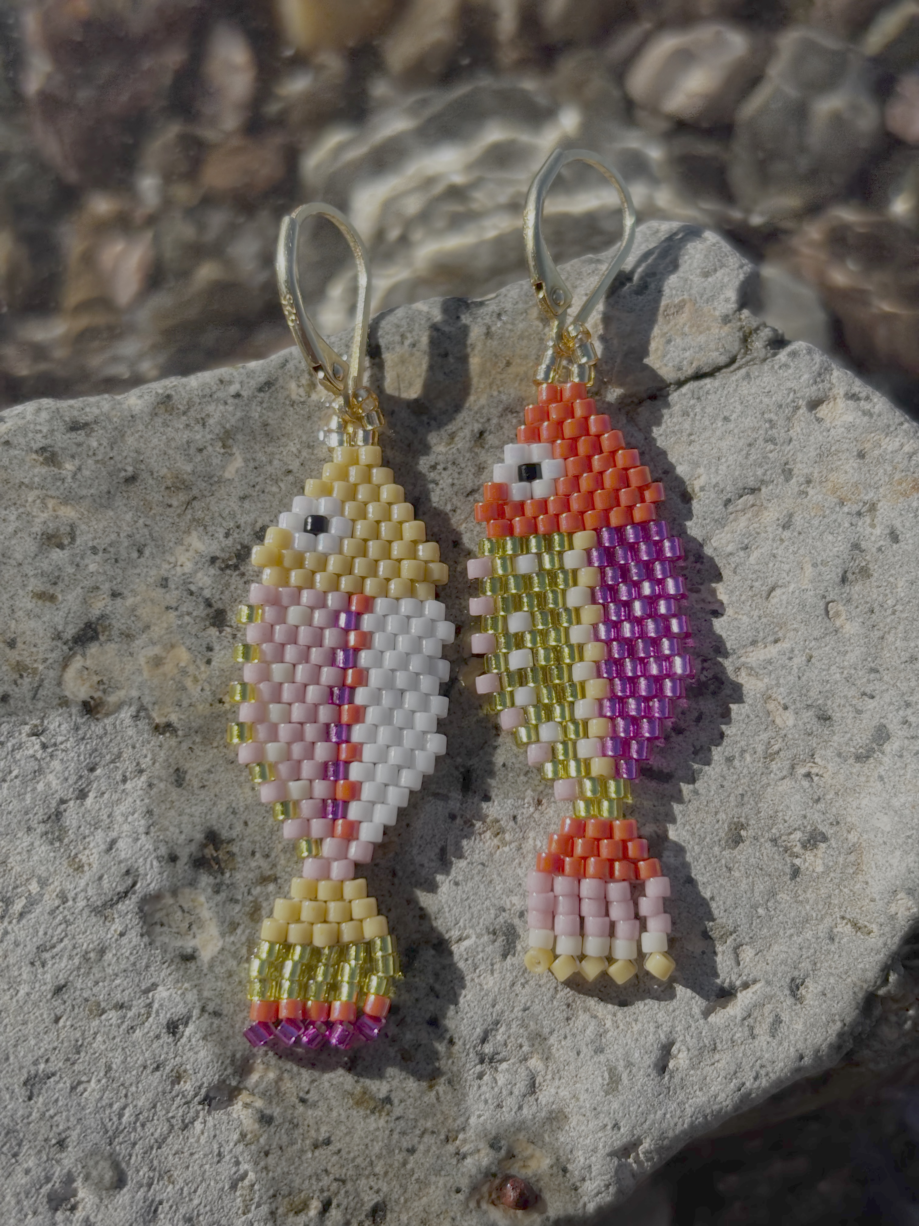 Sunset Koi Earrings